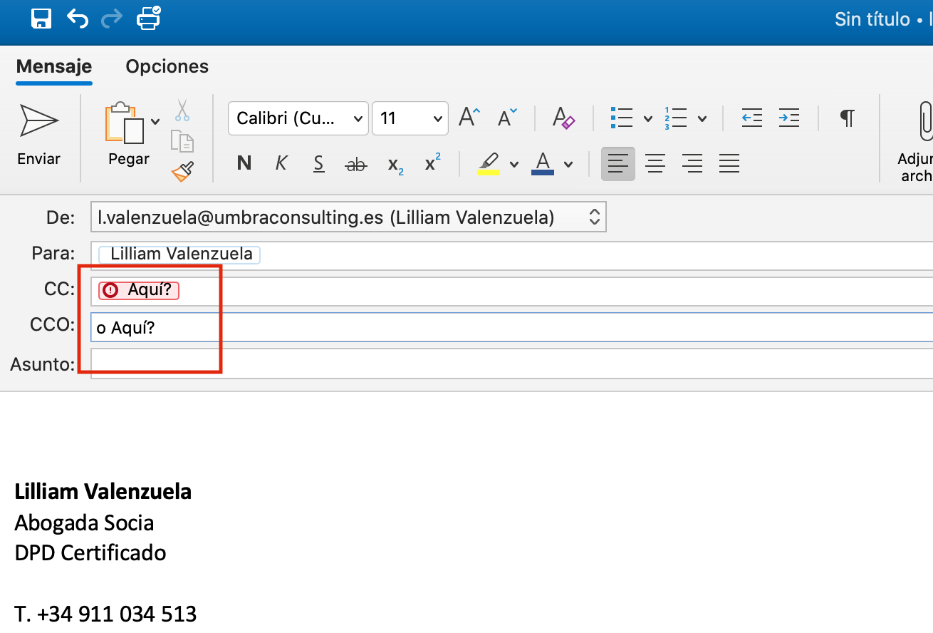 C&oacute;mo Saber si Me Enviaron un Correo con Copia Oculta