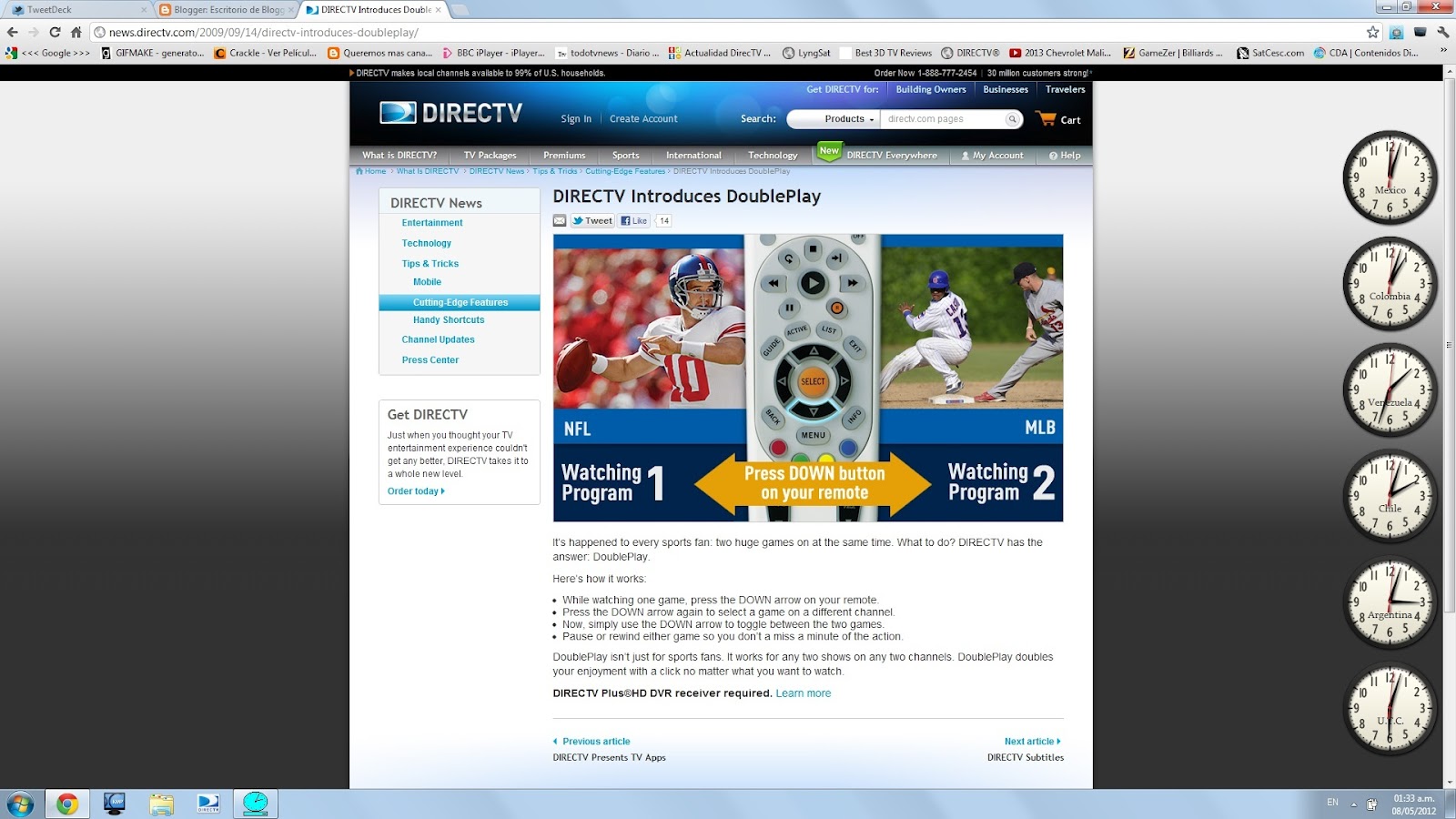 Doble play DirecTV: la combinación perfecta para tu entretenimiento
